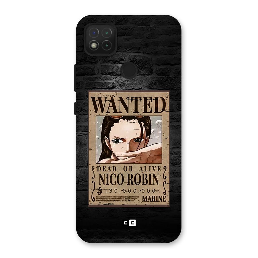 Nico Robin Wanted Back Case for Redmi 9 Activ