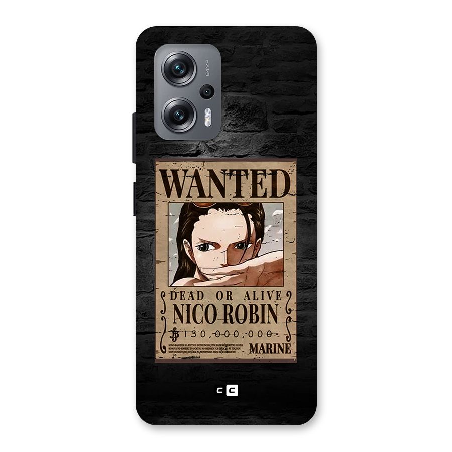 Nico Robin Wanted Back Case for Redmi K50i