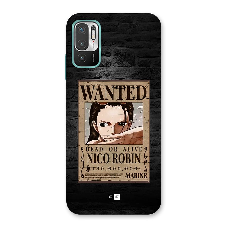 Nico Robin Wanted Back Case for Redmi Note 10T 5G