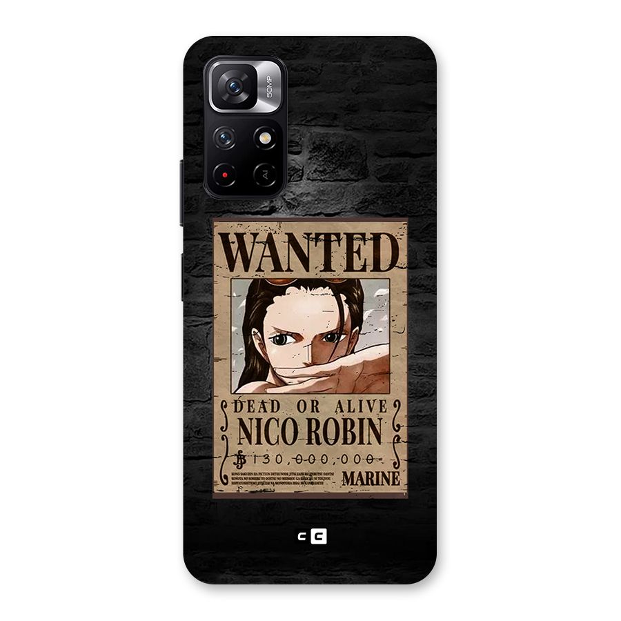 Nico Robin Wanted Back Case for Redmi Note 11T 5G