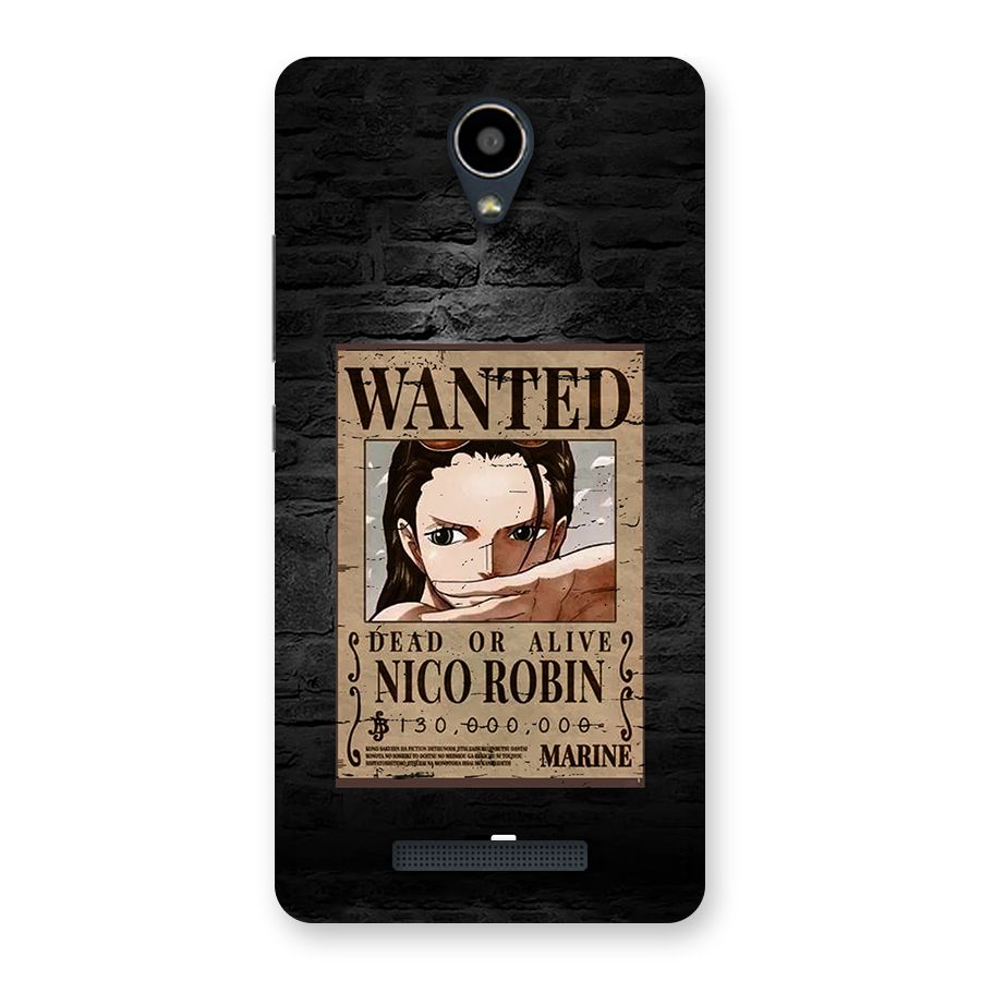 Nico Robin Wanted Back Case for Redmi Note 2
