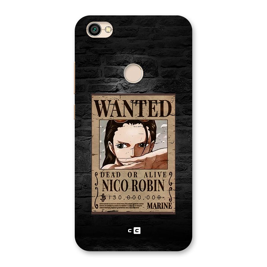 Nico Robin Wanted Back Case for Redmi Y1 2017