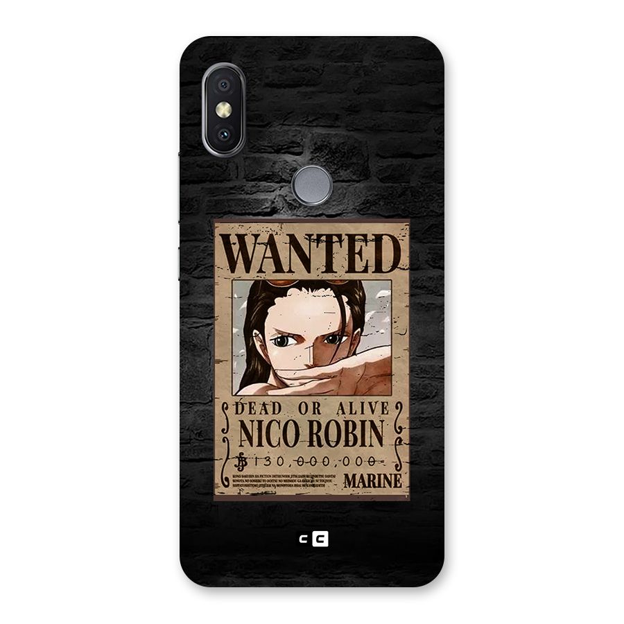 Nico Robin Wanted Back Case for Redmi Y2