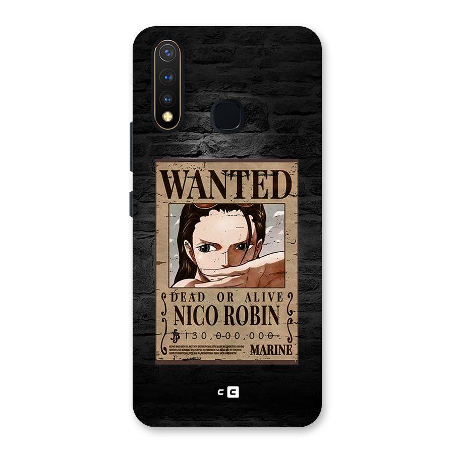 Nico Robin Wanted Back Case for Vivo U20
