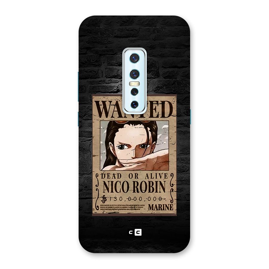 Nico Robin Wanted Back Case for Vivo V17 Pro