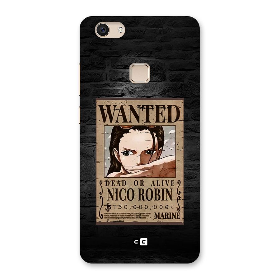 Nico Robin Wanted Back Case for Vivo V7