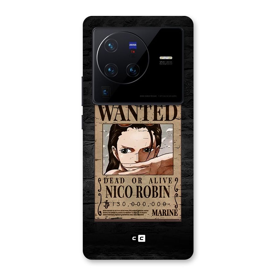 Nico Robin Wanted Back Case for Vivo X80 Pro