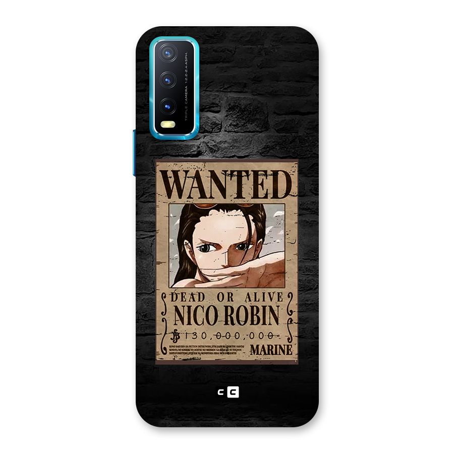 Nico Robin Wanted Back Case for Vivo Y20