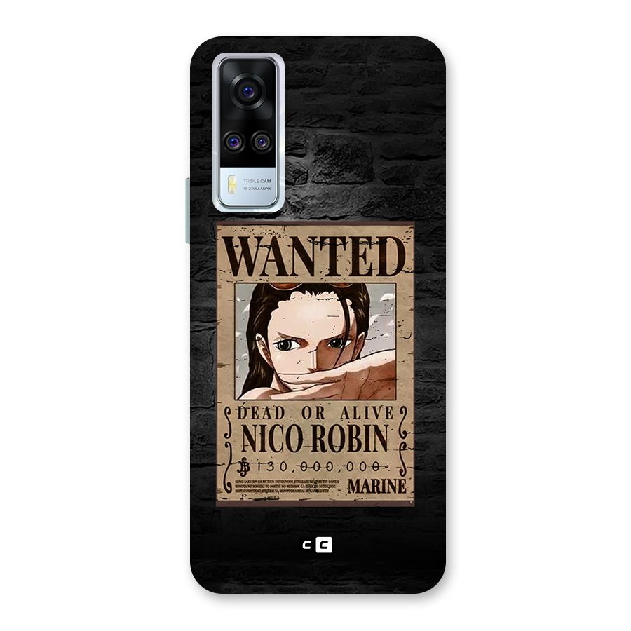Nico Robin Wanted Back Case for Vivo Y31