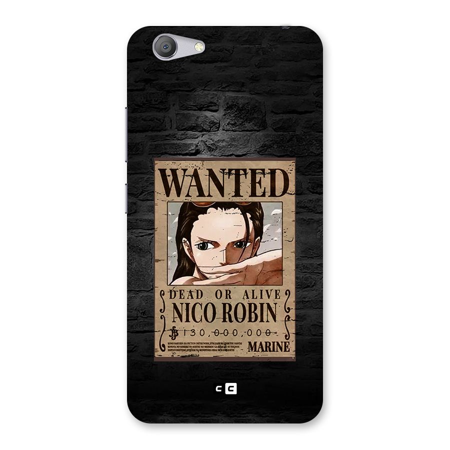 Nico Robin Wanted Back Case for Vivo Y53
