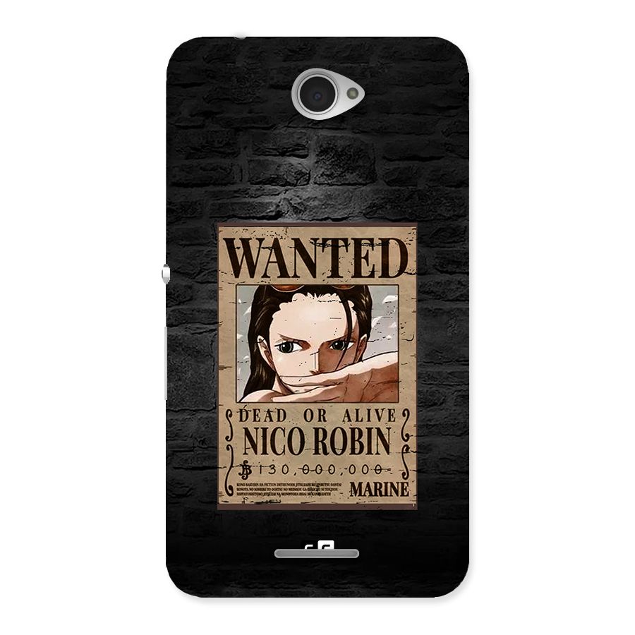 Nico Robin Wanted Back Case for Xperia E4