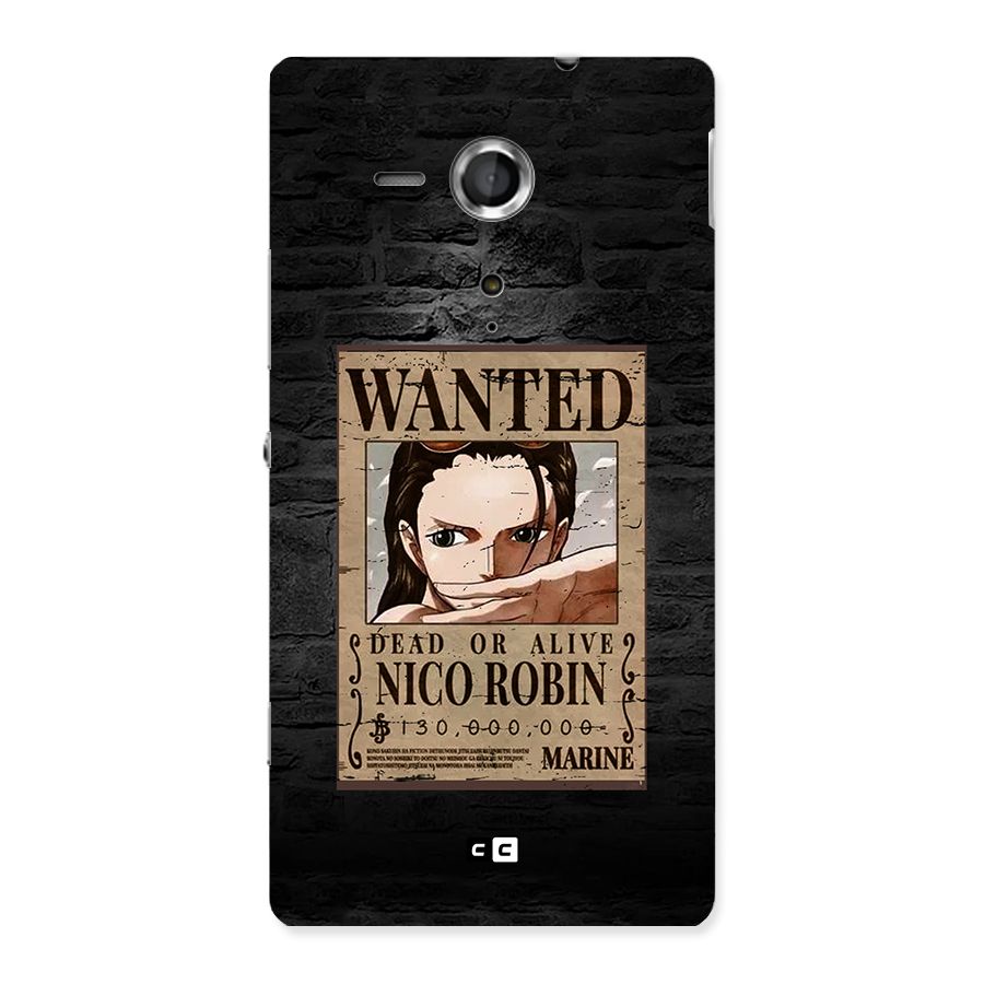 Nico Robin Wanted Back Case for Xperia Sp