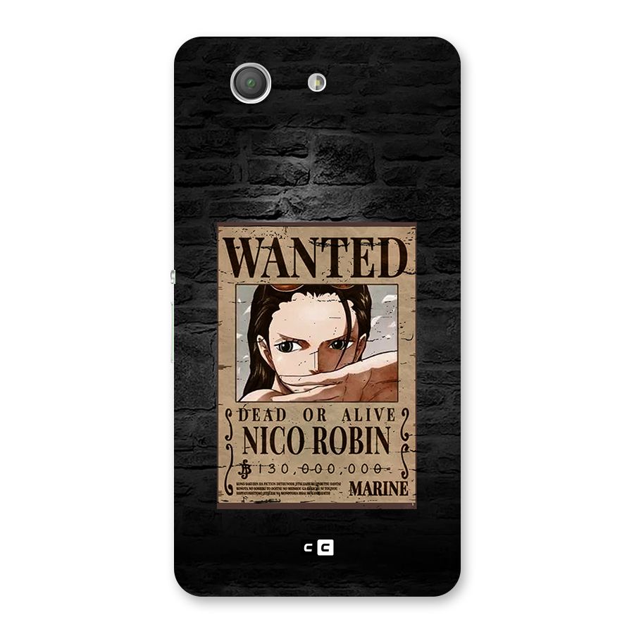 Nico Robin Wanted Back Case for Xperia Z3 Compact