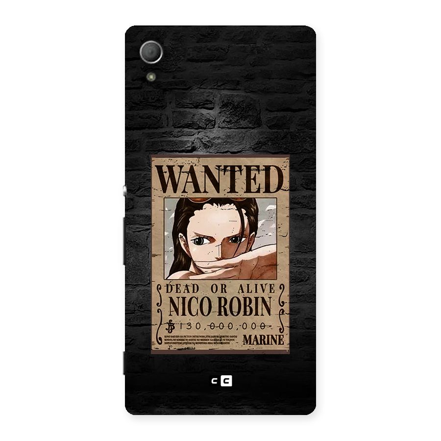 Nico Robin Wanted Back Case for Xperia Z3 Plus