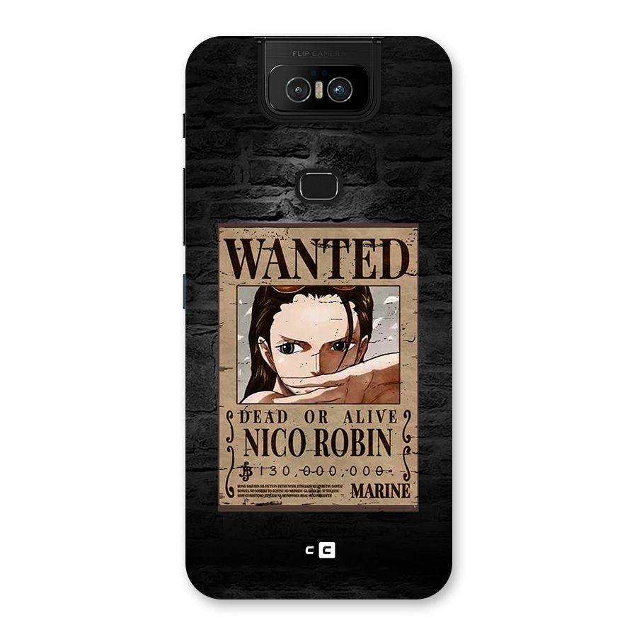 Nico Robin Wanted Back Case for Zenfone 6z