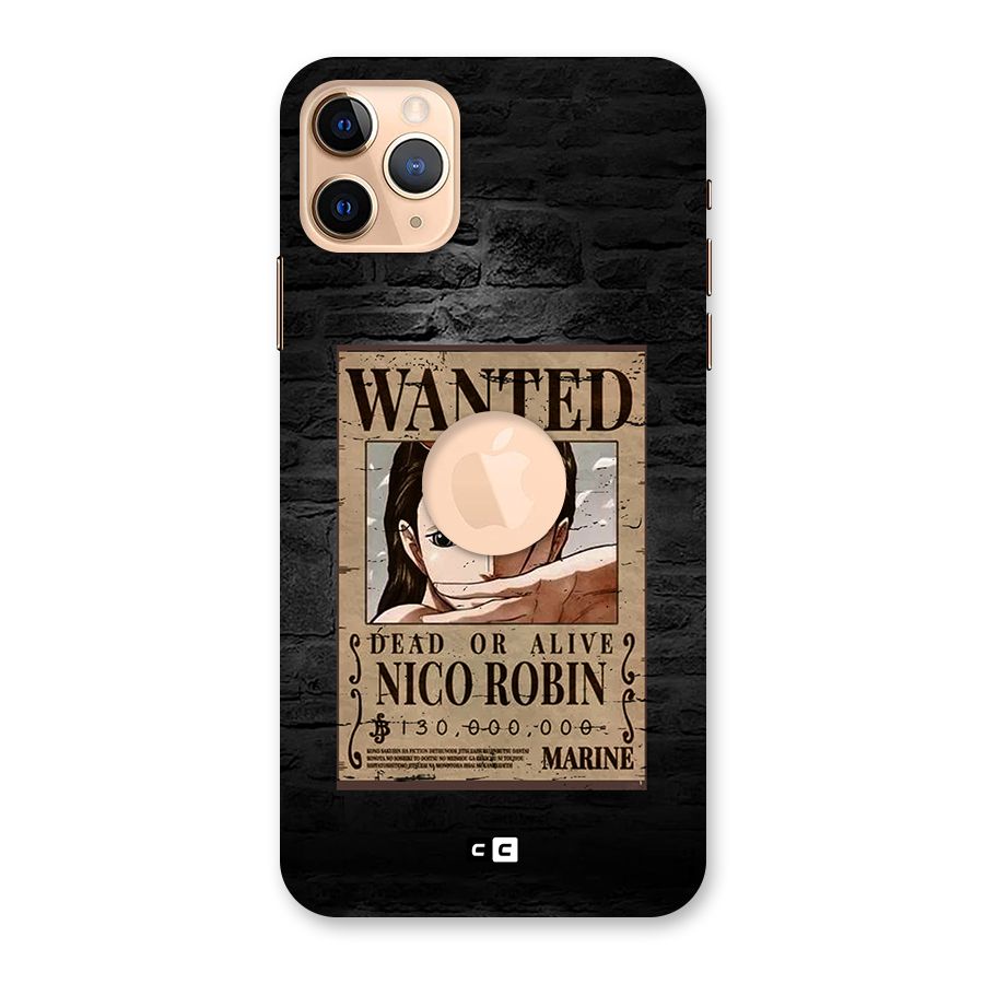 Nico Robin Wanted Back Case for iPhone 11 Pro Max Logo Cut