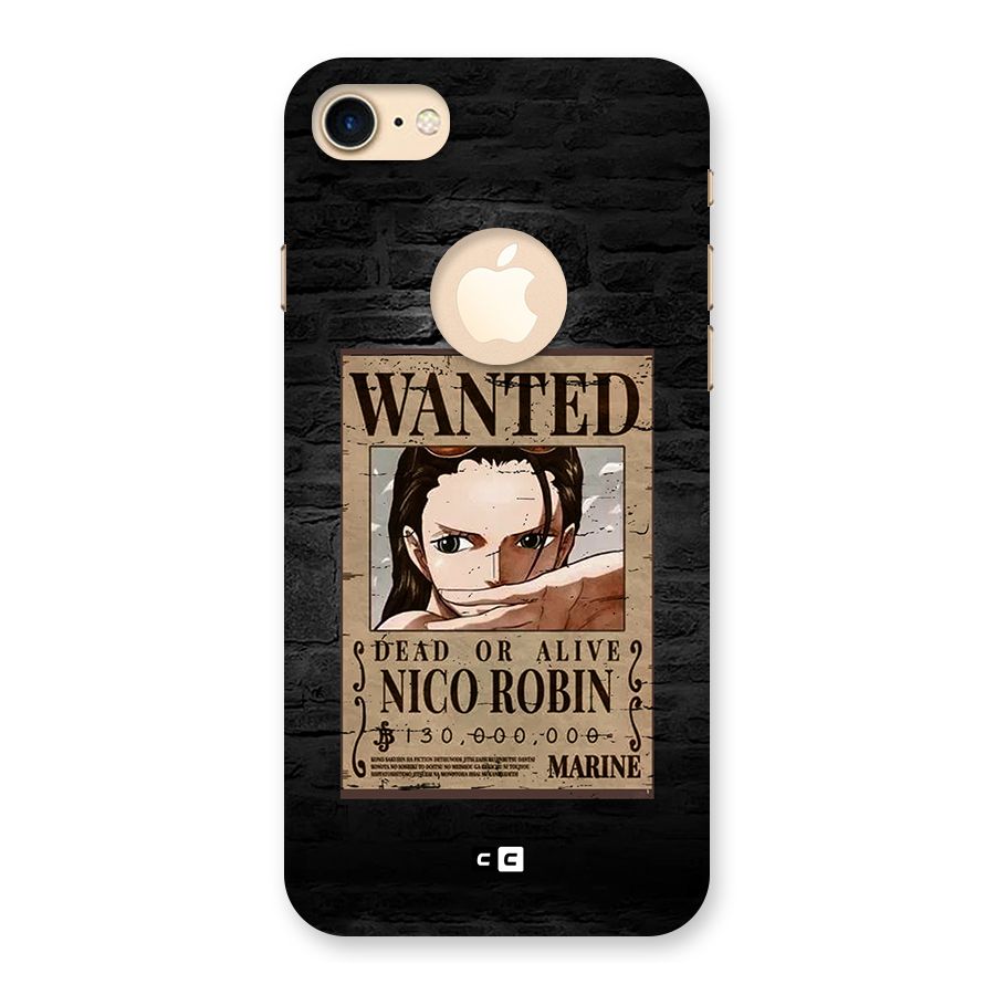 Nico Robin Wanted Back Case for iPhone 7 Logo Cut