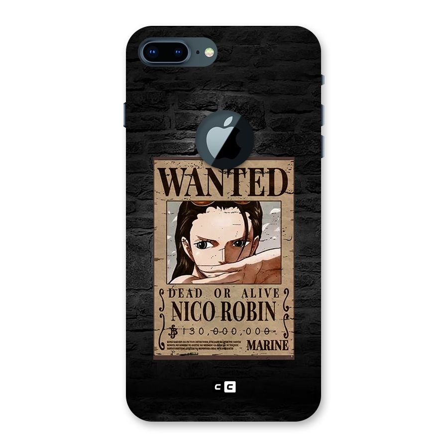 Nico Robin Wanted Back Case for iPhone 7 Plus Logo Cut