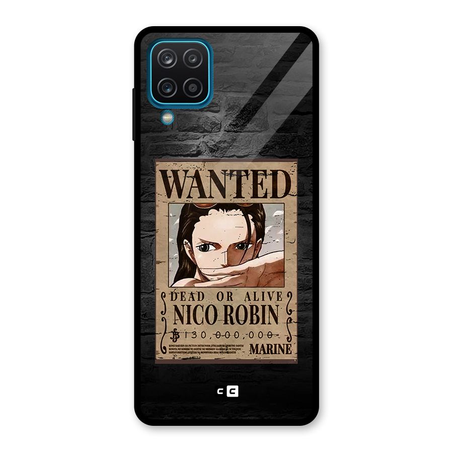 Nico Robin Wanted Glass Back Case for Galaxy A12