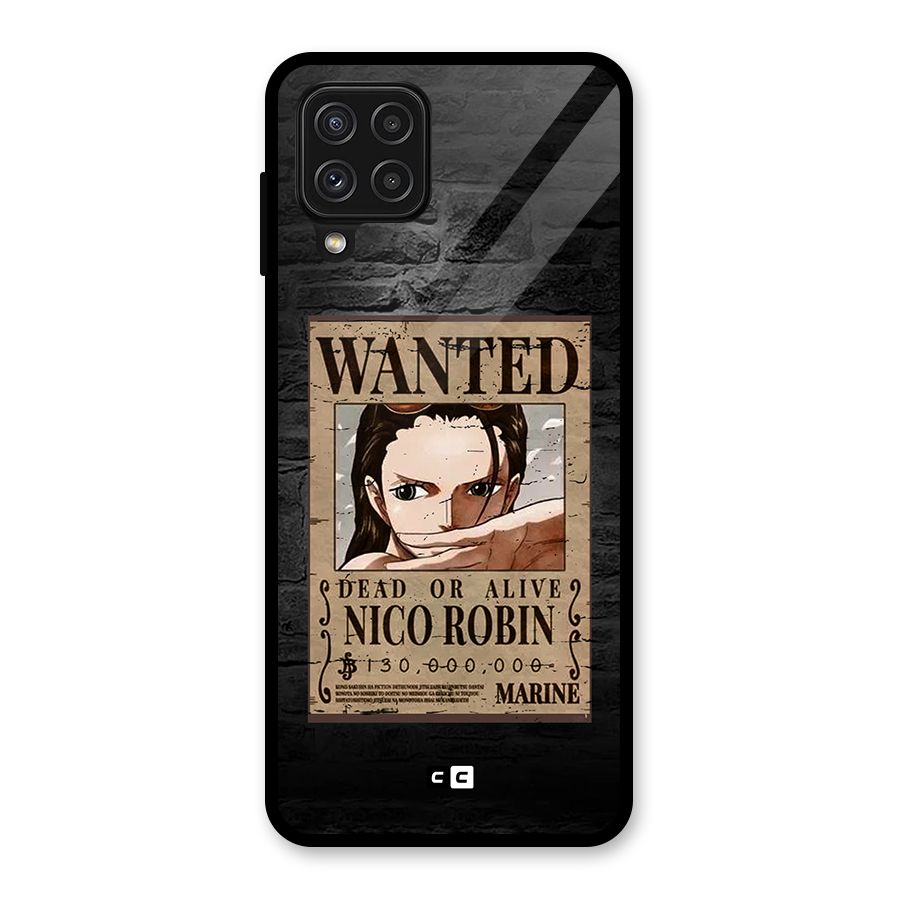 Nico Robin Wanted Glass Back Case for Galaxy A22 4G