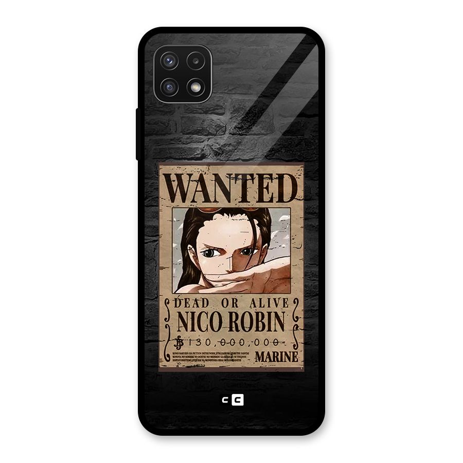 Nico Robin Wanted Glass Back Case for Galaxy A22 5G