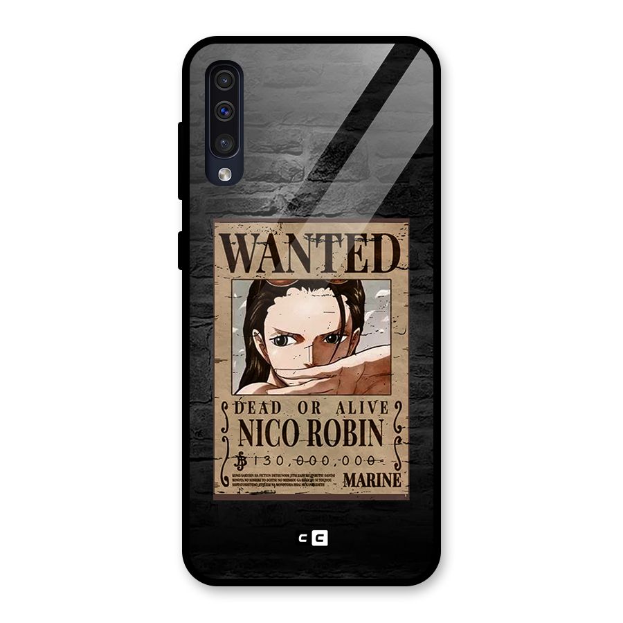 Nico Robin Wanted Glass Back Case for Galaxy A50s