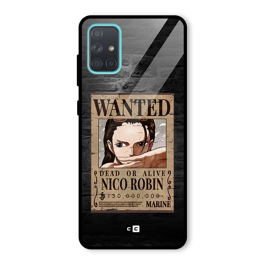 Nico Robin Wanted Glass Back Case for Galaxy A71