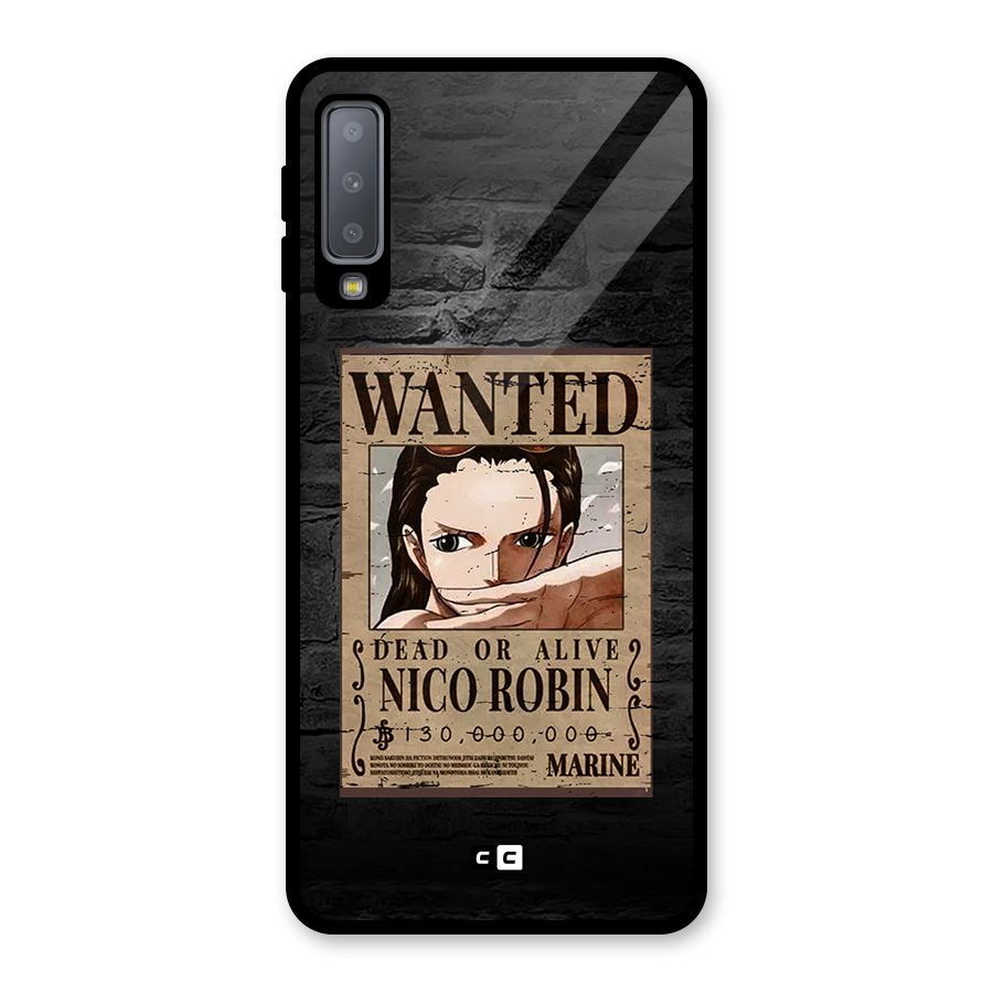 Nico Robin Wanted Glass Back Case for Galaxy A7 (2018)