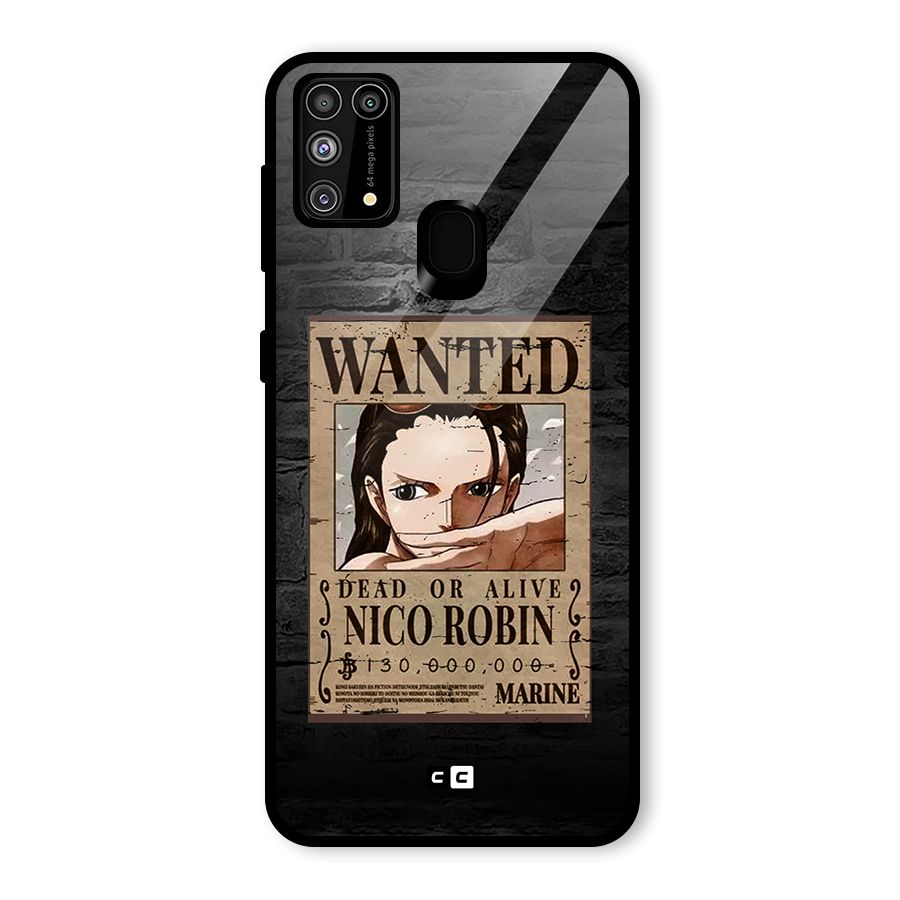 Nico Robin Wanted Glass Back Case for Galaxy F41