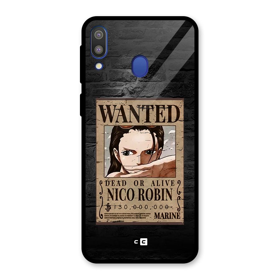Nico Robin Wanted Glass Back Case for Galaxy M20