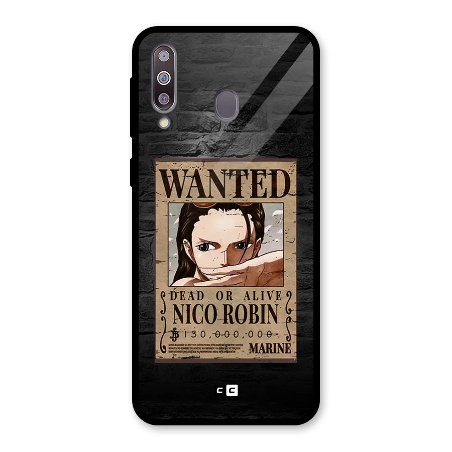 Nico Robin Wanted Glass Back Case for Galaxy M30