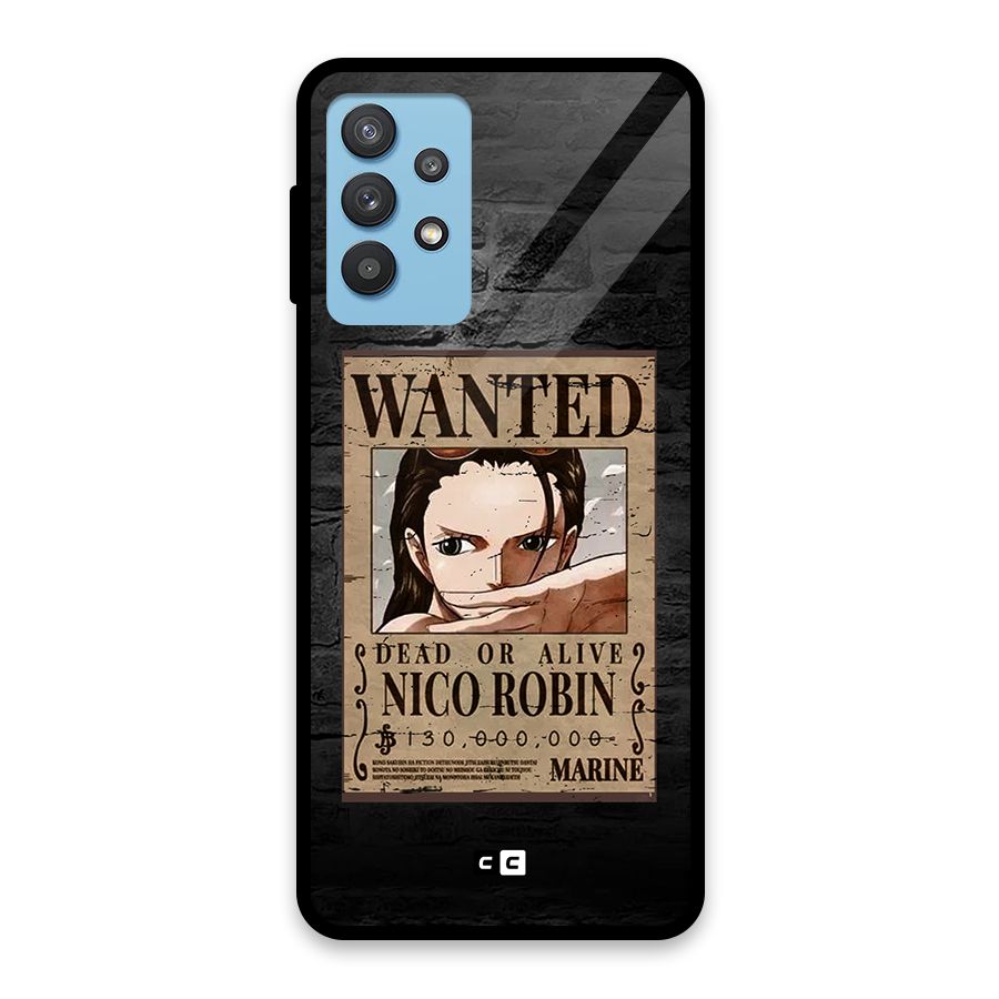 Nico Robin Wanted Glass Back Case for Galaxy M32 5G