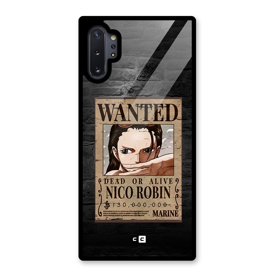 Nico Robin Wanted Glass Back Case for Galaxy Note 10 Plus