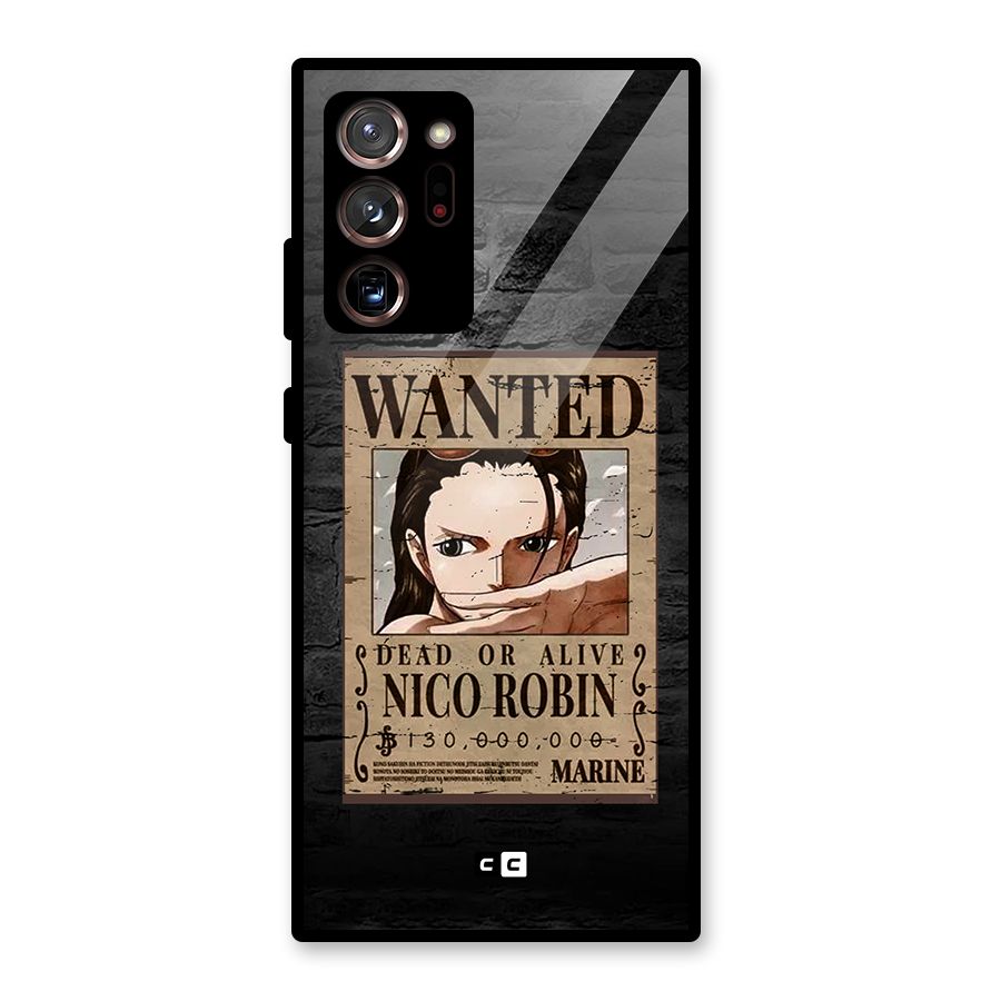 Nico Robin Wanted Glass Back Case for Galaxy Note 20 Ultra