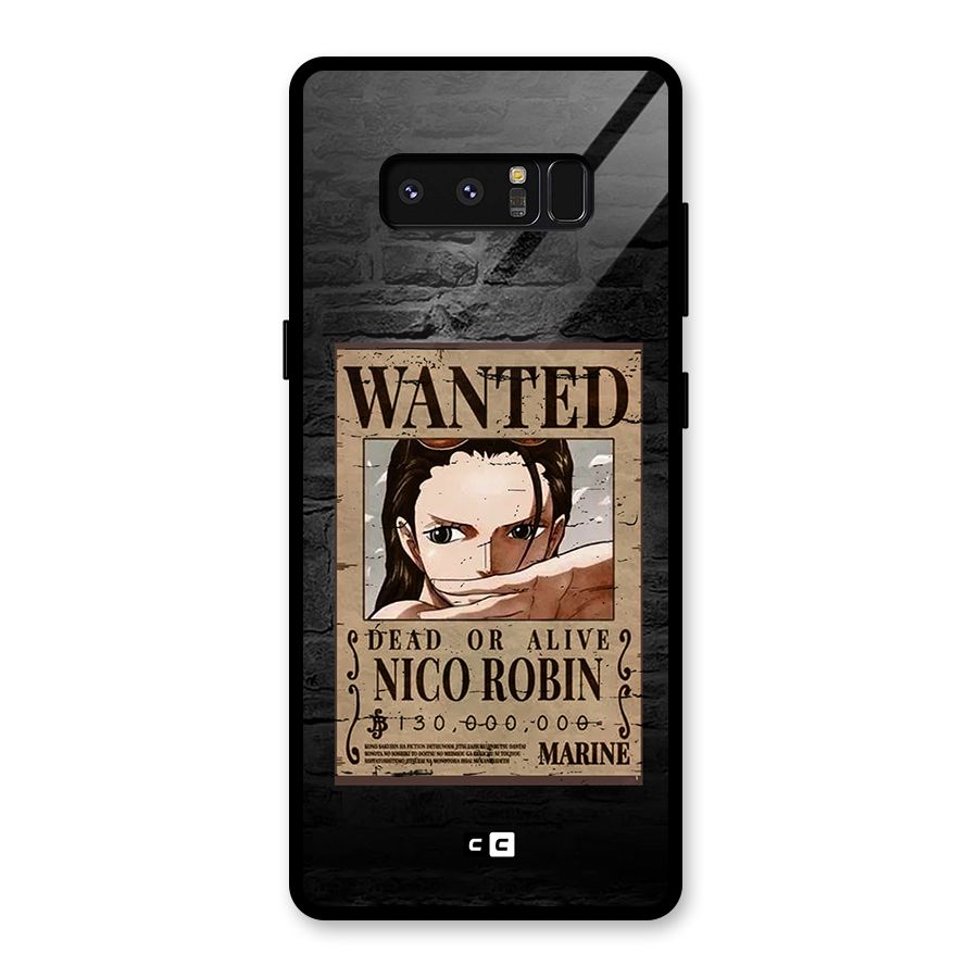 Nico Robin Wanted Glass Back Case for Galaxy Note 8
