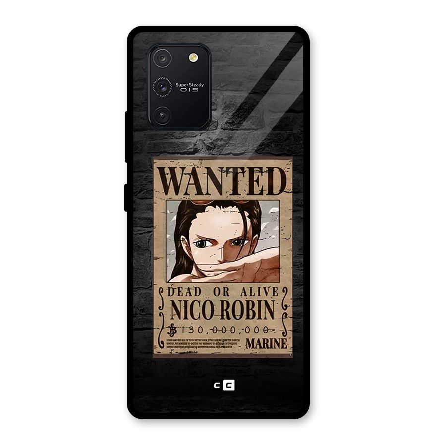 Nico Robin Wanted Glass Back Case for Galaxy S10 Lite