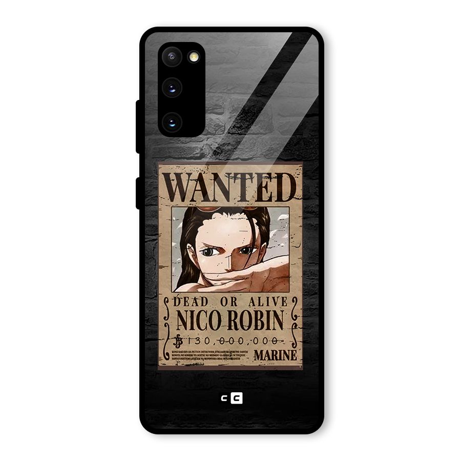 Nico Robin Wanted Glass Back Case for Galaxy S20 FE 5G
