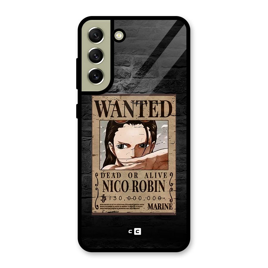 Nico Robin Wanted Glass Back Case for Galaxy S21 FE 5G