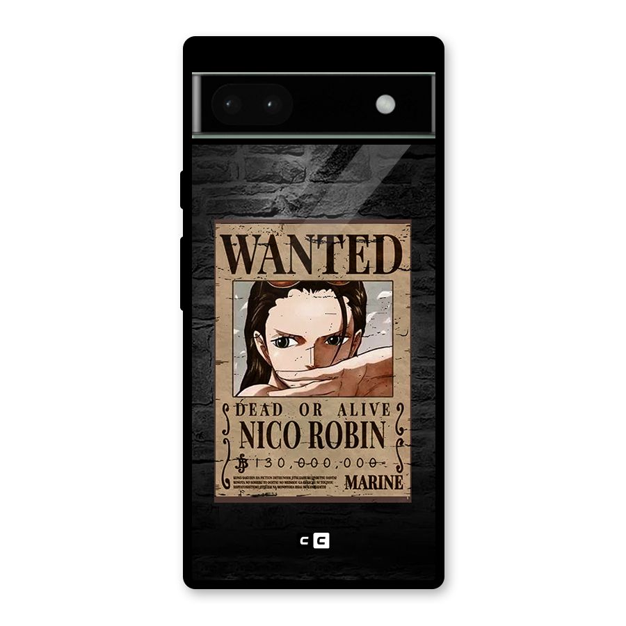 Nico Robin Wanted Glass Back Case for Google Pixel 6a