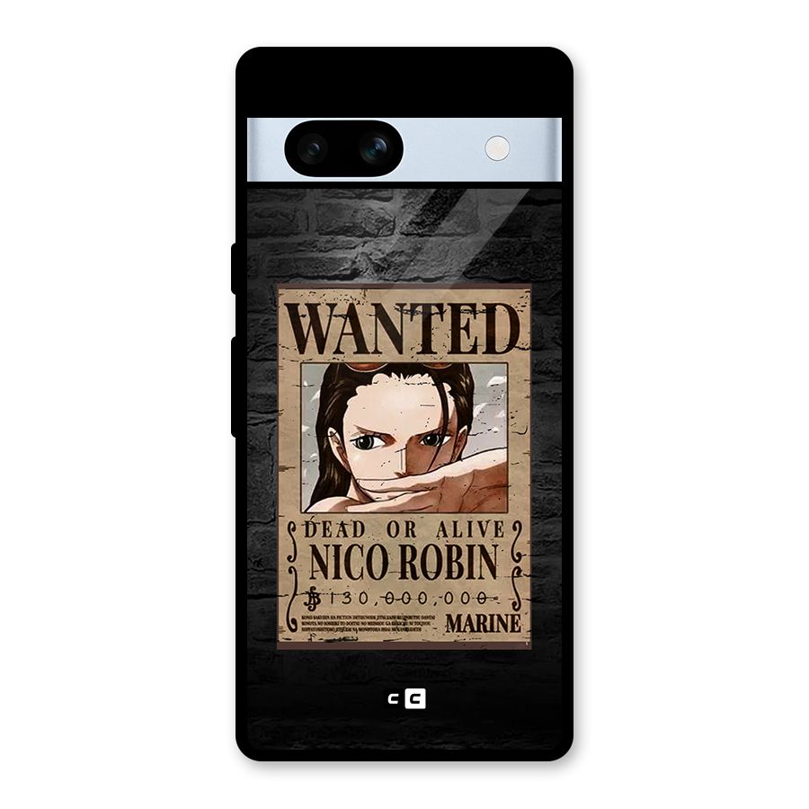Nico Robin Wanted Glass Back Case for Google Pixel 7a