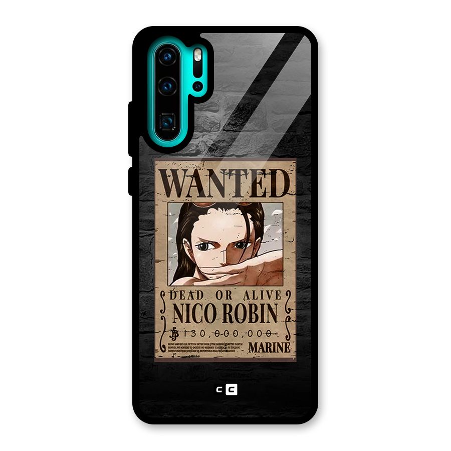 Nico Robin Wanted Glass Back Case for Huawei P30 Pro