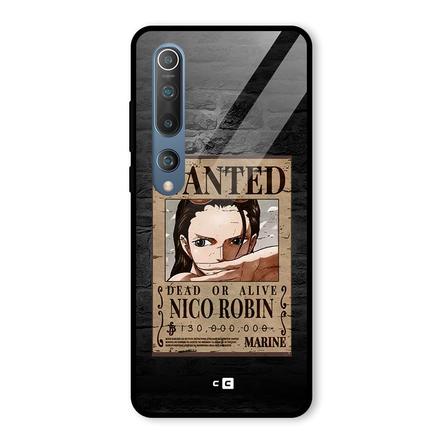 Nico Robin Wanted Glass Back Case for Mi 10