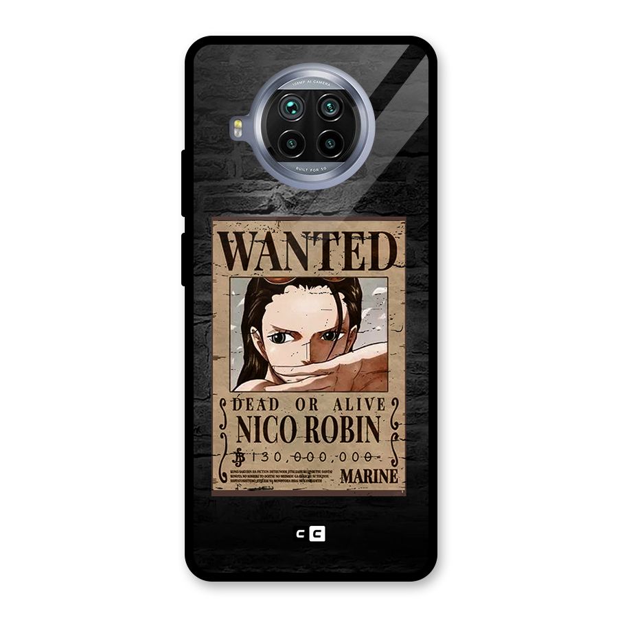Nico Robin Wanted Glass Back Case for Mi 10i