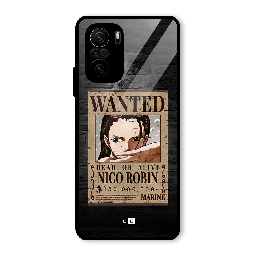 Nico Robin Wanted Glass Back Case for Mi 11X Pro