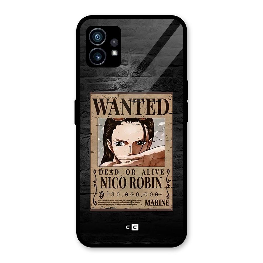 Nico Robin Wanted Glass Back Case for Nothing Phone 1