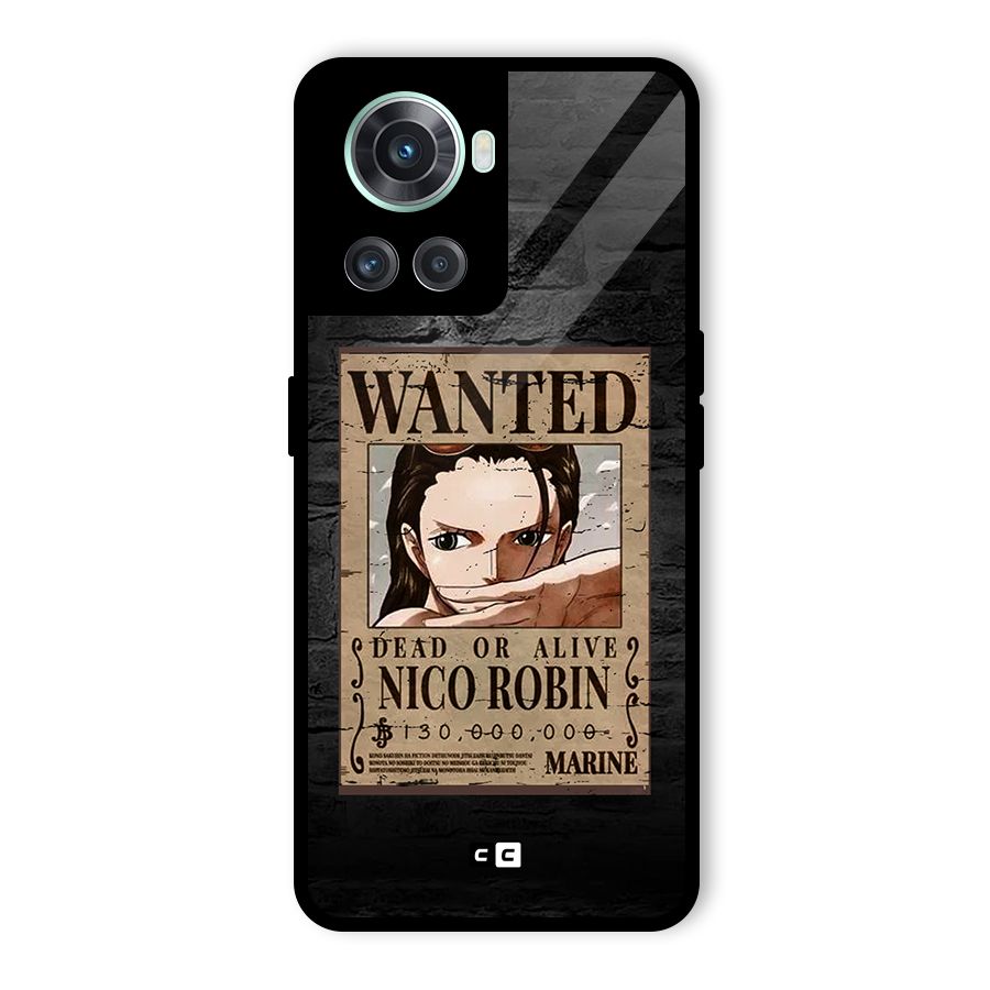 Nico Robin Wanted Glass Back Case for OnePlus 10R
