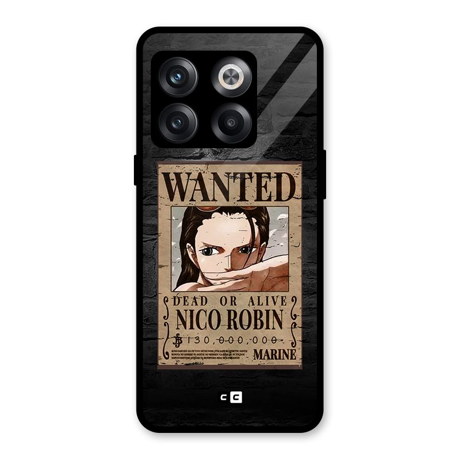 Nico Robin Wanted Glass Back Case for OnePlus 10T
