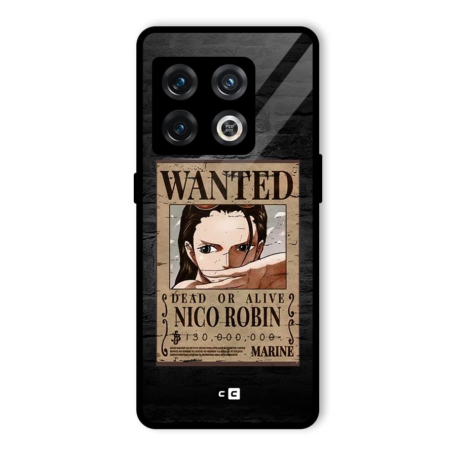 Nico Robin Wanted Glass Back Case for OnePlus 10 Pro 5G