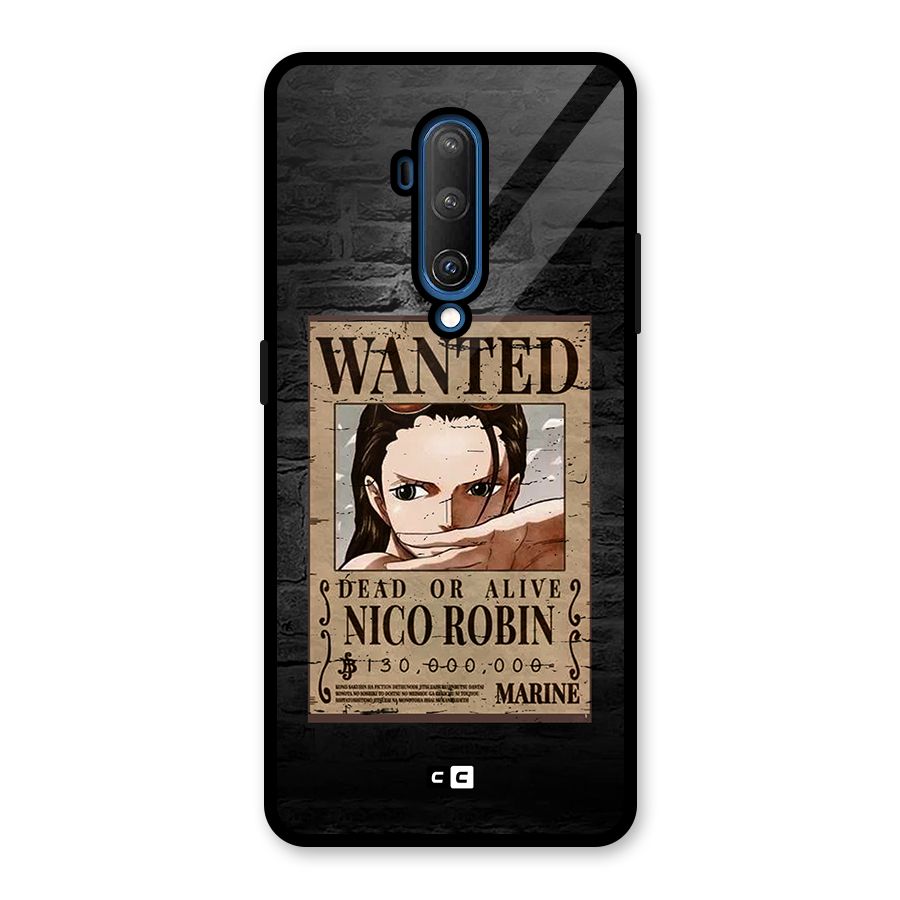 Nico Robin Wanted Glass Back Case for OnePlus 7T Pro