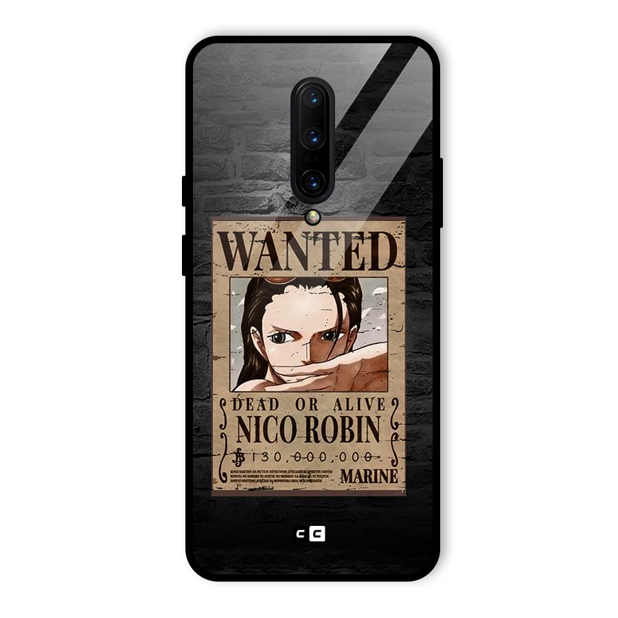 Nico Robin Wanted Glass Back Case for OnePlus 7 Pro